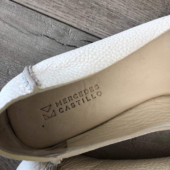 MERCEDES CASTILLO Zae ivory bone leather flats - Picture 7 of 8